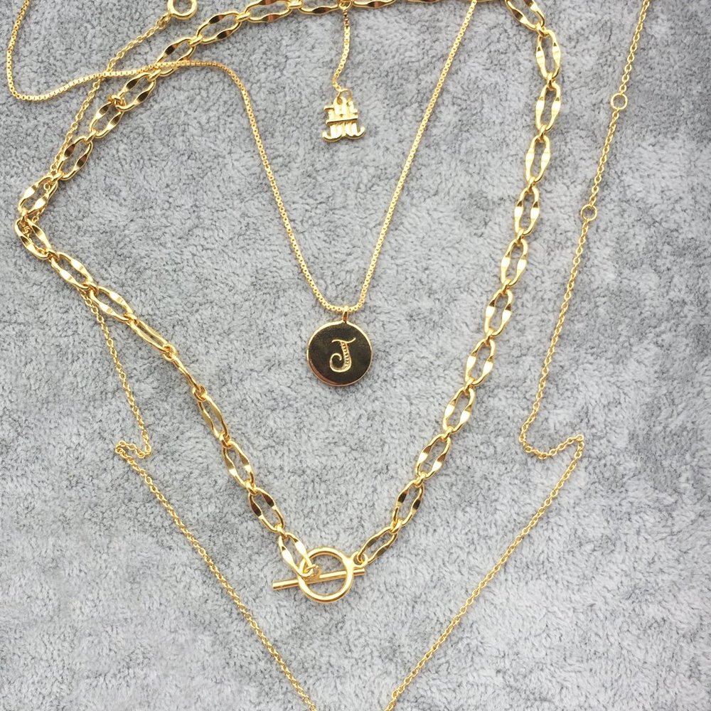 Custom Initial Necklace, Personalized Necklace